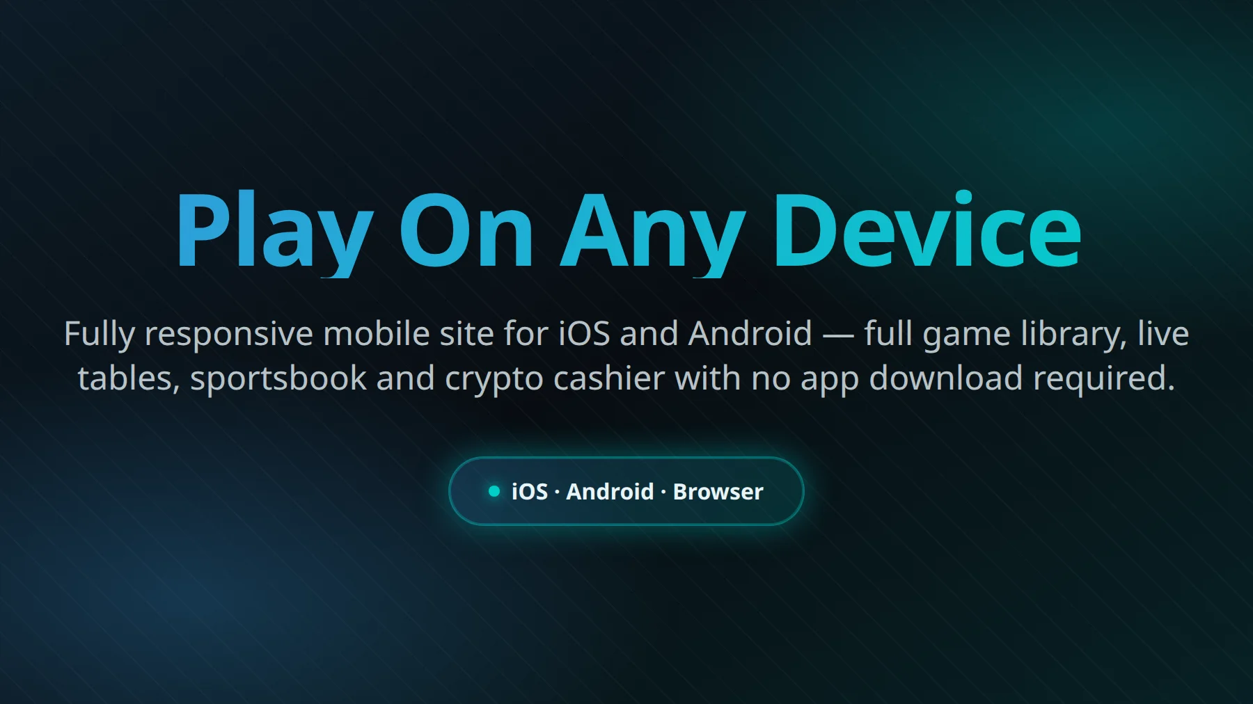 MyStake Casino mobile site — slots, live casino and sportsbook on iPhone and Android